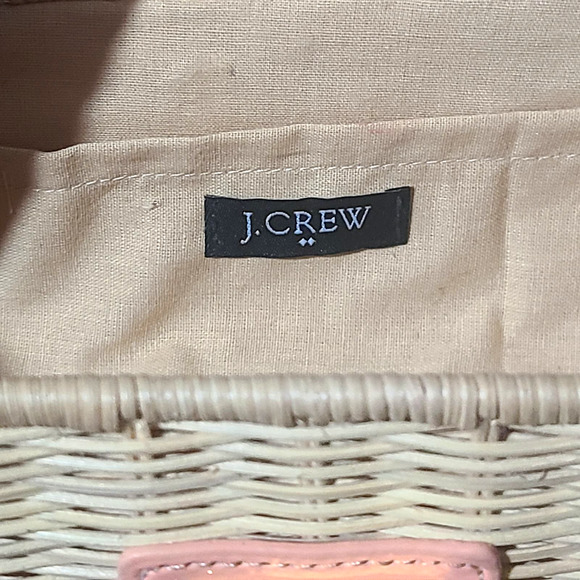 J. Crew Rattan Orange Flap Turn Style Open/ Close Clutch - Picture 9 of 16